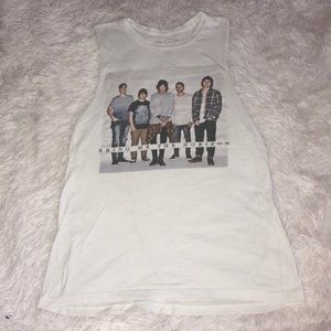 White BMTH Loose Tank
